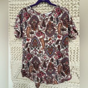 DR2 Multicolor Paisley Blouse
